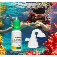 Solution de test de CO2 pour aquarium planté, indicateur de niveau de pH, testeur de qualité de l'eau par gouttes liquides