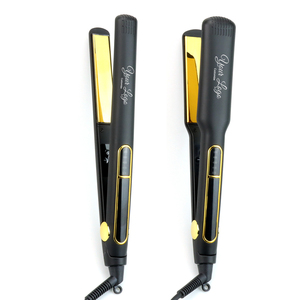 1.5 "นาโนไททาเนียมแผ่นเหล็กยืดผม500อุณหภูมิ <span class=keywords><strong>F</strong></span> เหล็กแบนไฟฟ้ากระจกทองติดฉลากส่วนตัวใช้ในครัวเรือน - Product Image 6