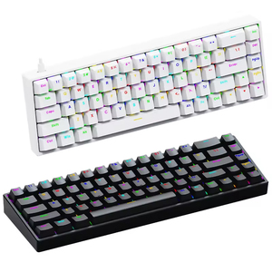 Hot Selling 65% Portable Wireless RGB Mechanical <b>Keyboard</b> 68 Key Compact Gaming <b>Keyboard</b> Tactile Blue Red Switches - Product Image 1