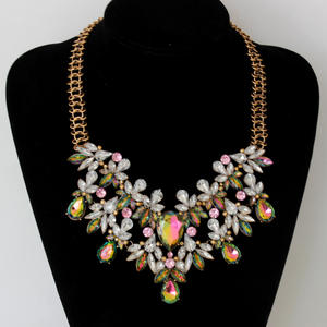 2019 קריסטל ריינסטון שרשרת הצהרת אופנה שרשרת תכשיטי שרשרת - Product Image 5