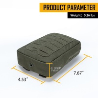 IDOGEAR 500D Nylon extérieur Vertical multi-usages tactique MOLLE pochette utilitaire EDC organisateur administrateur