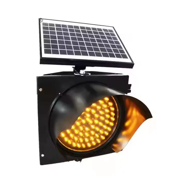 LED Solar Traffic Yellow Light Solar