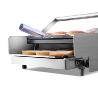 Machine à hamburger électrique 220-240V, four à pain, grille-pain, panini rapide, certifié CE, protection thermique, utilisation en hôtel, en magasin