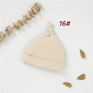 Berretto <span class=keywords><strong>per</strong></span> neonati in cotone a righe, caldo ed elastico, lavorato a maglia, <span class=keywords><strong>per</strong></span> maschietti e femminucce - Product Image 6