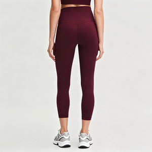 Pantalons <span class=keywords><strong>de</strong></span> <span class=keywords><strong>yoga</strong></span> personnalisés avec logo, en coton biologique <span class=keywords><strong>de</strong></span> bambou extensible, leggings <span class=keywords><strong>de</strong></span> sport pour femmes, collants <span class=keywords><strong>de</strong></span> sport - Product Image 2