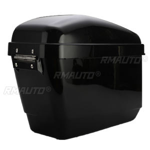 1 Paire de Sacoches Latérales Universelles 30L Noir/Blanc pour Moto, Valises Rigides pour Réservoir, Sacoche de Selle Cruiser pour Harley Honda - Product Image 5