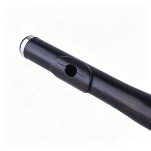 Flûte transversale en ébène de haute qualité, plaquée argent, design à trous ouverts, flûte en <span class=keywords><strong>bois</strong></span> - Product Image 2