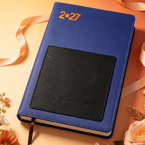 Agenda en cuir personnalisé 2027 avec logo <span class=keywords><strong>Zenith</strong></span> Bank en relief, planificateur d'entreprise, agenda quotidien - Product Image 2