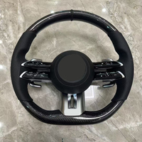 Volant en fibre de carbone Mercedes Benz AMG W205 A/C/E/G Class 2015-2019 avec accessoires personnalisés en cuir