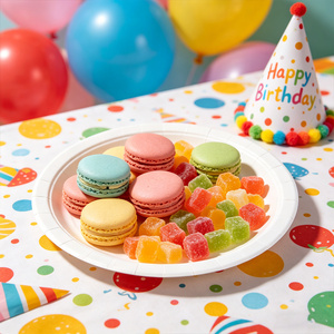 Assiettes en papier biodégradables éco-responsables de 18 cm, creuses, jetables, pour traiteur, vaisselle personnalisée, logo privé, fête, camping - Product Image 3