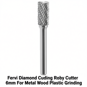 Cutter rotatif à découpe diamantée Fervi 6 mm pour le meulage du métal, du bois et du plastique - Product Image 2