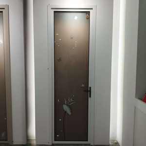 Porte en verre manuelle ultra-mince <span class=keywords><strong>RG45</strong></span>, minimaliste, moderne, en alliage d'aluminium, sans rupture thermique, étanche, finition pour salle de bain, cuisine, bureau - Product Image 6