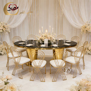 Meubles de salle à manger de style américain, table à manger nordique en acier inoxydable pour restaurant - Product Image 3