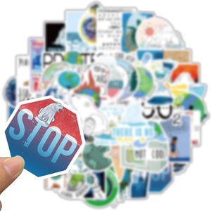 50 autocollants <span class=keywords><strong>de</strong></span> protection <span class=keywords><strong>de</strong></span> <span class=keywords><strong>la</strong></span> planète, étiquettes <span class=keywords><strong>de</strong></span> <span class=keywords><strong>climat</strong></span> mondial, pour filles, étudiants, maison, mur, voiture, bagages, ordinateur portable, bricolage, autocollants washi - Product Image 5