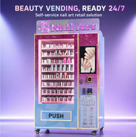 Distributeur automatique de cosmétiques et de produits de beauté pour ongles, sans personnel, pour centres commerciaux en Arabie Saoudite, avec écran tactile 21,5 pouces, 200-300