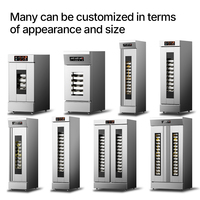 Armoire de fermentation professionnelle en gros, simple ou double porte, 6, 13, 16, 32 plateaux, contrôle de l'humidité, pour boulangerie, OEM ODM