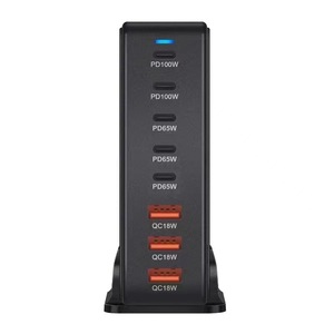 440W GaN Desktop Charger 6 Port PD Fast Charging Multi Protocol USB C <b>Adapter</b> White - Product Image 2
