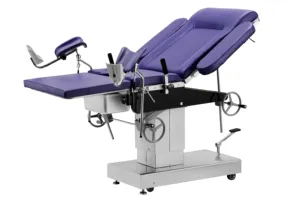 सीई आईएसओ उच्च गुणवत्ता 304 स्टेनलेस स्टील का मार्गदर्शन हाइड्रोलिक प्रसूति श्रम टेबल स्त्री रोग के साथ कुर्सी टोकरी