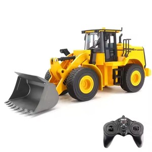 Modèle de camion de construction RC <span class=keywords><strong>Huina</strong></span> 1552 1/16 10 canaux, camion chargeur RC, véhicule d'ingénierie 4x4, <span class=keywords><strong>bulldozer</strong></span> RC en métal - Product Image 4