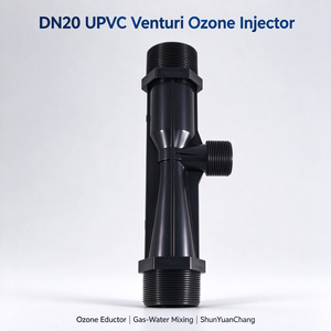 Injecteur <span class=keywords><strong>Venturi</strong></span> à engrenages en PVC DN20 pour la désinfection de l'eau et la filtration, dispositif de mélange d'ozone pour systèmes de traitement de l'eau en Chine - Product Image 1