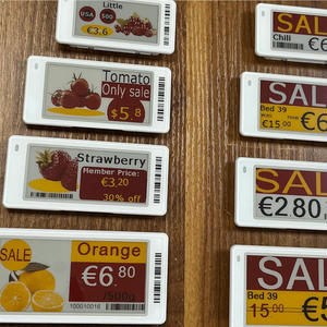 Étiquettes de prix numériques NFC pour magasin de détail, écran E-Paper intelligent AI, système EAS ESL, étiquette électronique pour étagère de supermarché, 2,6 pouces, compatible BLE API. - Product Image 1