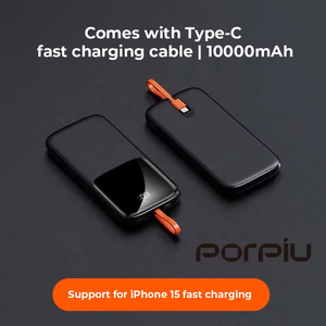 Xách tay 10000mAh <span class=keywords><strong>Mini</strong></span> ngân hàng điện công suất cao 22.5 Wát siêu nhanh sạc LED hiển thị biểu tượng tùy chỉnh ngân hàng điện - Product Image 2