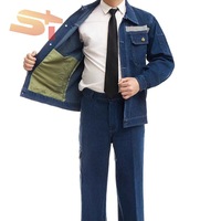 Ensemble de vêtements de travail de soudage de sécurité SIKE Cowboy, vêtements réfléchissants résistants à l'usure et à la chaleur, vêtements de travail épais