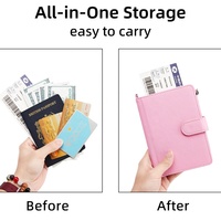 Étui Porte-Passeport et Porte-Cartes en Similicuir PU Luxe, Fin et Portable, avec Logo Personnalisé – Accessoire de Voyage pour Billets, Cartes d'Identité et Cartes de Crédit