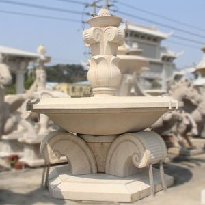 Grande fontaine d'eau extérieure naturelle de grand jardin personnalisée fontaine d'eau en pierre de granit et de marbre - Product Image 2