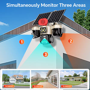 Cámara Solar Wifi de 12mp con Triple Lente y 6 Motores, Detección Humanoide, CCTV Wifi <span class=keywords><strong>360</strong></span>, Visión Nocturna - Product Image 1