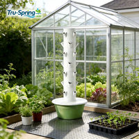 Tour hydroponique verticale à 7 niveaux avec pompe automatique, système de culture modulaire compact pour la culture de légumes à domicile ou à usage commercial
