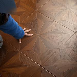 Panneau de plancher en bois multicouche Parquet en bois Carreaux en bois Revêtement de sol technique pour chêne stratifié - Product Image 2