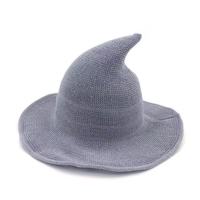 Cappello da Strega o Mago Appuntito per Halloween, Pieghevole, per Feste Estive in Spiaggia, Unisex per Adulti, in Poliestere/Cotone