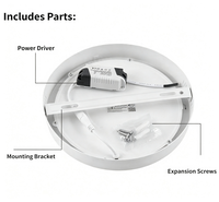 Plafonniers LED ultra-minces en gros 6W-24W ronds à montage en surface anti-éblouissement 3CCT AC165-265V pour balcon