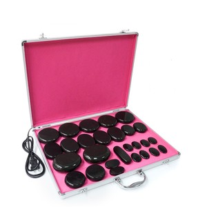 Sollievo dallo Stress dal dolore prodotti per la risoluzione dei problemi Piedras Calientes Electric Hot Massage Rocks Stones Warmer Heater Kit - Product Image 2