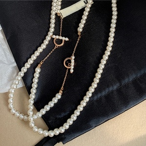 OT Clasp-collar <span class=keywords><strong>de</strong></span> perlas chapado en oro rosa y latón para mujer, joyería personalizada <span class=keywords><strong>de</strong></span> estilo <span class=keywords><strong>joven</strong></span> a <span class=keywords><strong>la</strong></span> moda - Product Image 5