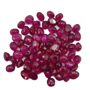 Pierres précieuses rubis naturelles, taille ovale, corindon rouge naturel pour la création de bijoux - Product Image 3