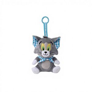 Llavero de Peluche con Forma de Ratón, Patito o Gato de la Serie de Dibujos Animados Xiao Mao, con Elementos a Cuadros, 10-11cm - Product Image 2