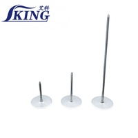 Goupilles à tête cylindrique IKING, fixations de soudage isolées revêtues de cuivre, type de soudage CD pour l'ingénierie industrielle d'isolation thermique