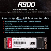 SSD Ramsta Original 256GB 512GB Solid State Drive 1TB 2TB Hard Drive M.2 2280 NVMe PCIe Gen3x4 Hard Disk untuk PC Laptop