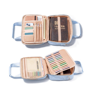 PLAYMAX Bolsa de Almacenamiento para Biblia, Organizador de Libros, Cuaderno, con Asa Suave, a la Moda, Impermeable, de Poliéster, con Cremallera, Funda Protectora - Product Image 2