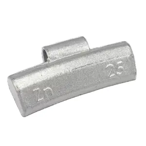 Clip de zinc de alta calidad en el peso de equilibrio de la rueda para llanta de acero 5-60g