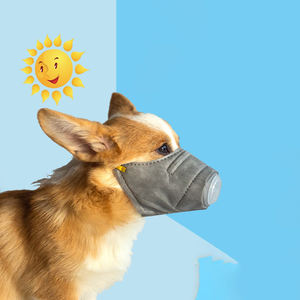 Masque anti-poussière respirant pour animaux de compagnie, masque de voyage pour chien, matériau à 4 couches, couvre-bouche protecteur pour chien - Product Image 2