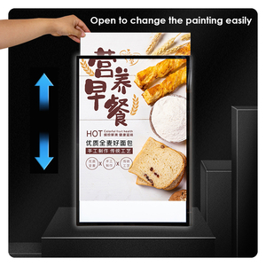 Foska văn phòng chất lượng tốt điện thoại di động <span class=keywords><strong>LED</strong></span> Poster khung <span class=keywords><strong>LED</strong></span> Poster khung hiển thị 50x70cm bảng quảng cáo - Product Image 4