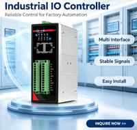 Ordinateur embarqué industriel sans ventilateur PCDIN-Rail-Mounted Compact Embedded Control Computer I3 Aluminium VESA Mounting PC Robuste