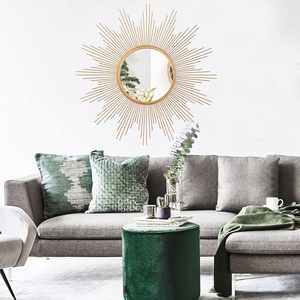 Nueva entrada <span class=keywords><strong>grande</strong></span> decorativa oro Sunburst <span class=keywords><strong>espejo</strong></span> de pared <span class=keywords><strong>sol</strong></span> forma orgánica <span class=keywords><strong>espejo</strong></span> Slimline MARCO DE Metal <span class=keywords><strong>espejo</strong></span> Irregular - Product Image 3
