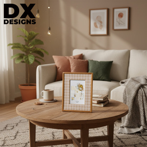 Cadre photo en bois de style farmhouse personnalisé DX Designs, 4x6 5x7 pouces, cadre photo élégant en bois pour la maison et les cadeaux de mariage - Product Image 4