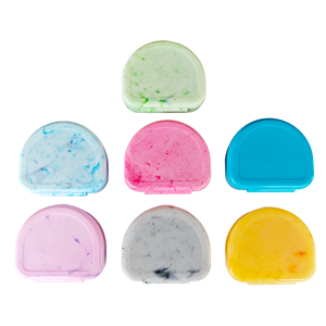 Logo Personnalisé Portable Plastique Boîte de Contention Orthodontique Magnétique Boîte de Rangement pour Prothèse Dentaire Mign - Product Image 2