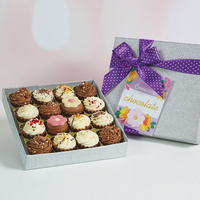 Boîtes carrées rigides écologiques biodégradables personnalisées pour chocolats, bonbons, biscuits, Saint-Valentin, avec laminage mat