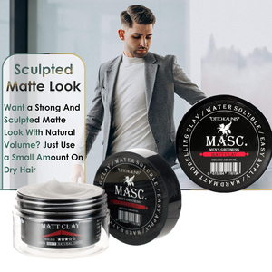 <span class=keywords><strong>Cire</strong></span> coiffante mate longue durée personnalisée pour hommes, tenue moyenne 48 heures, contrôle des bords, marque privée - Product Image 4